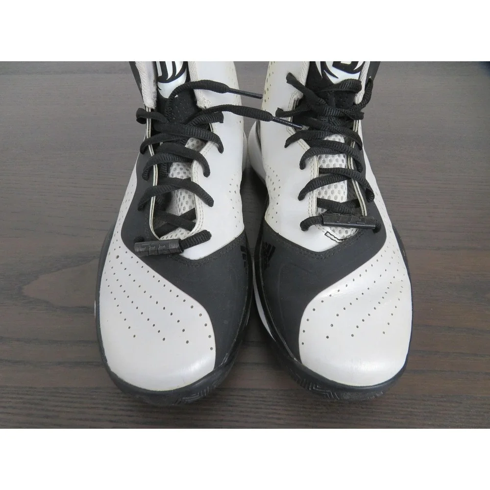 Adidas Derrick Rose 773 III Mens 8.5 Shoe White Black Basketball Sneakers C75720